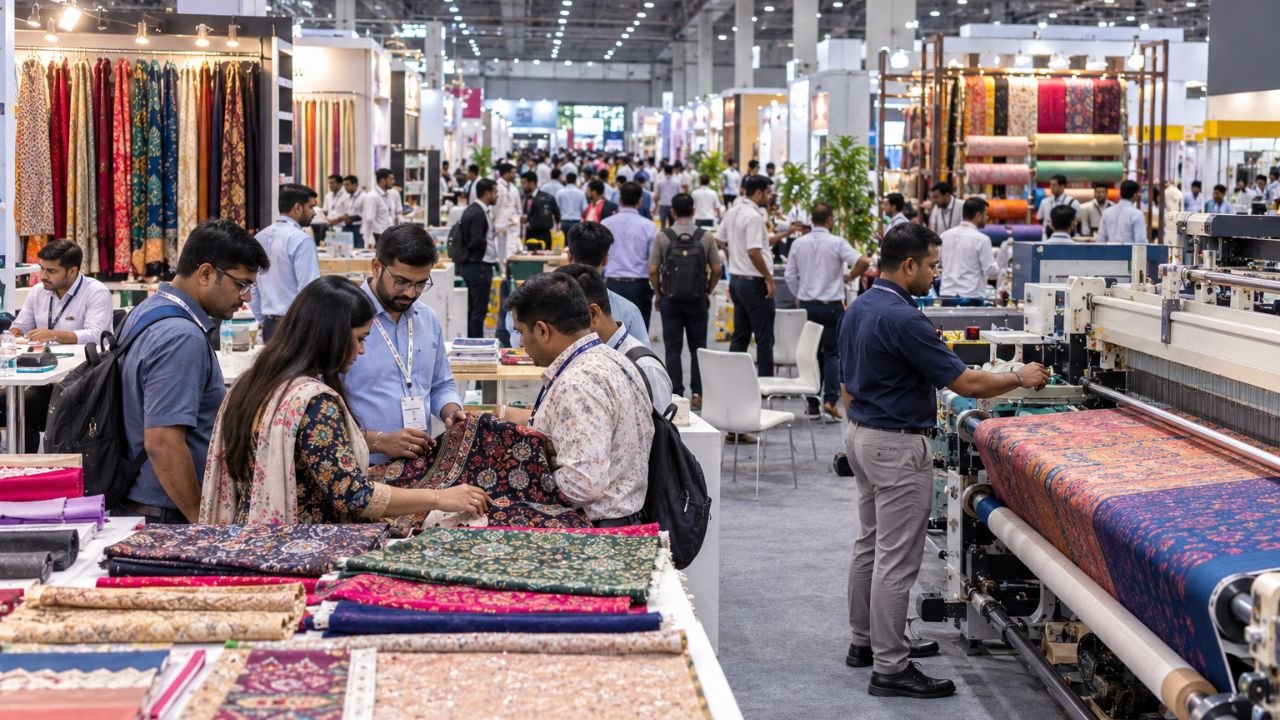SITEX 2026 Surat textile expo: visitors view machinery and innovations